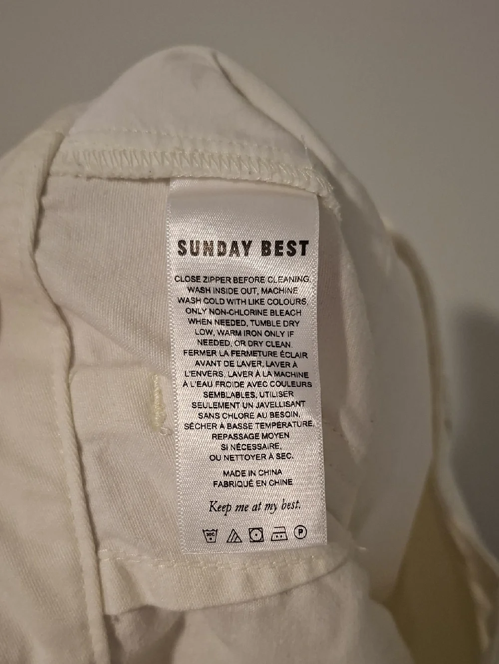 Sunday Best Classic White/Cream "Jaden" Straight-leg Chino Pants (Size US 4) - Picture 8 of 9